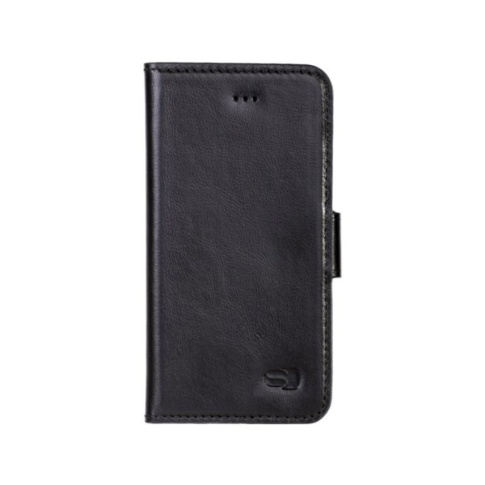 Senza Pure Lederen Wallet Apple iPhone 7/8/SE (2020) - Zwart