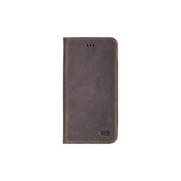 Senza Raw Leather Booklet Apple iPhone 7 Plus/8 Plus Walnut Brown