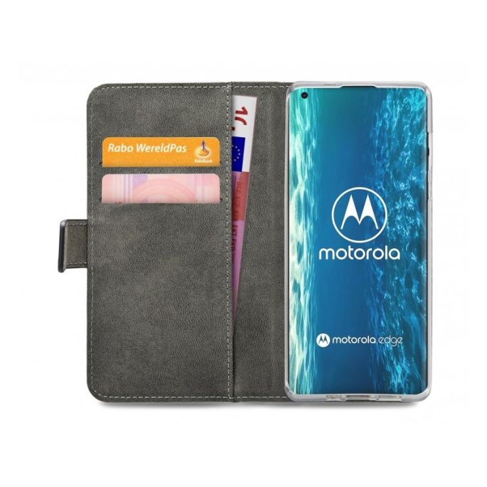 Mobilize Classic Gelly Book Case Motorola Edge - Zwart