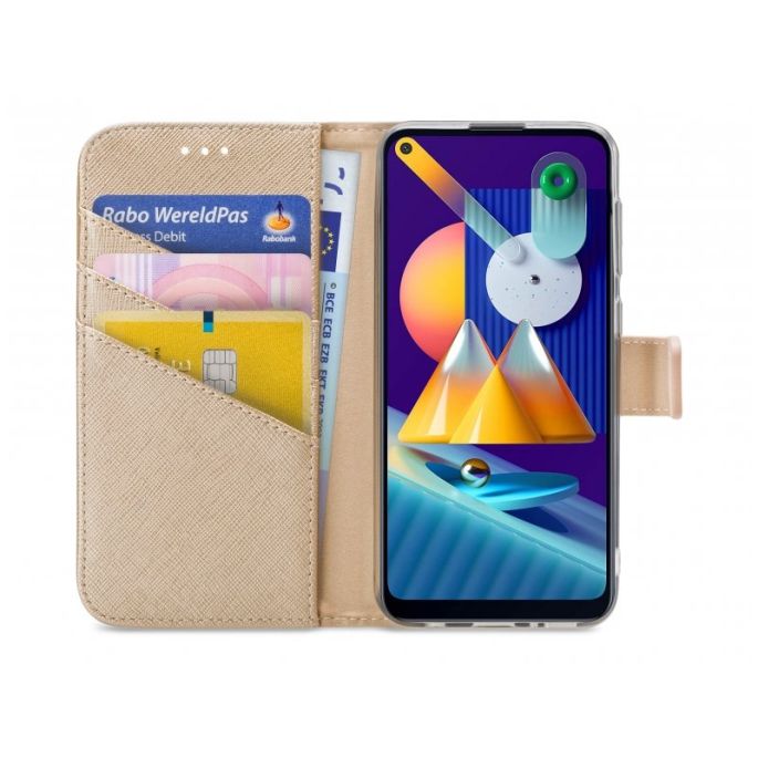 My Style Flex Book Case voor Samsung Galaxy M11 - Goud