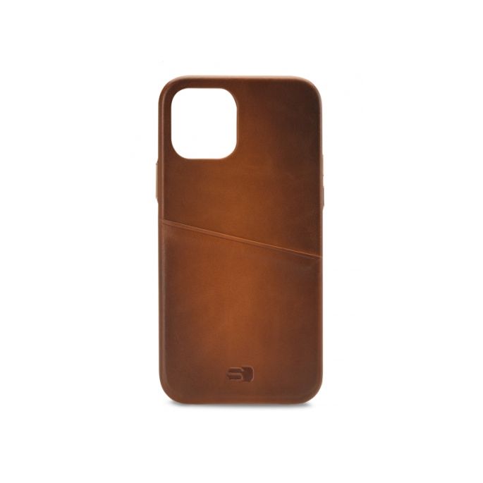 Senza Desire Lederen Cover met Card Slot Apple iPhone 12 Mini - Bruin