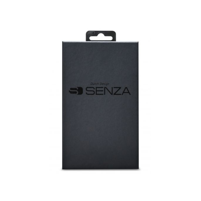 Senza Pure Lederen Cover met Card Slot Apple iPhone 12 Mini - Zwart