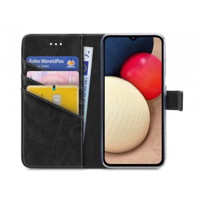 My Style Flex Book Case voor Samsung Galaxy A02s - Zwart