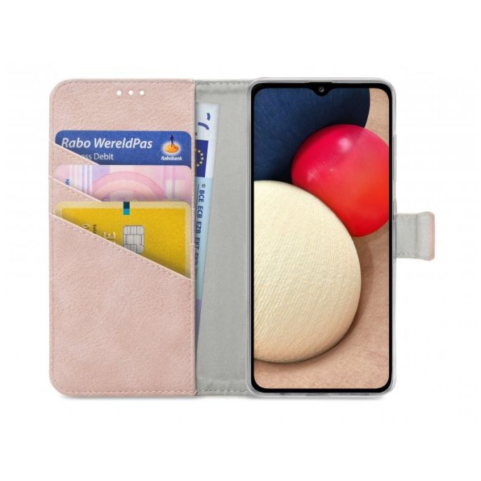 My Style Flex Book Case voor Samsung Galaxy A02s - Roze