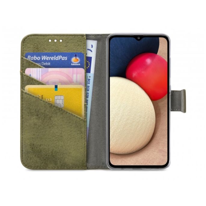My Style Flex Book Case voor Samsung Galaxy A02s - Groen