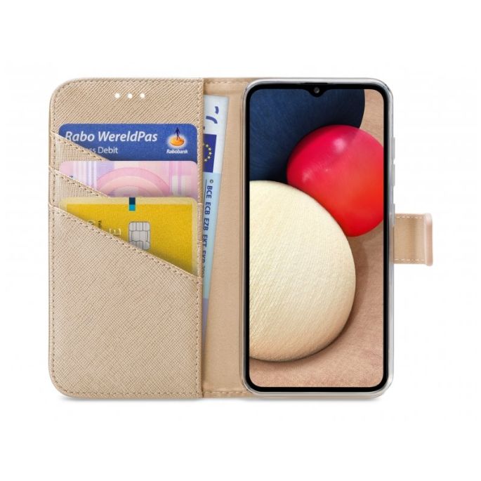 My Style Flex Book Case voor Samsung Galaxy A02s - Goud