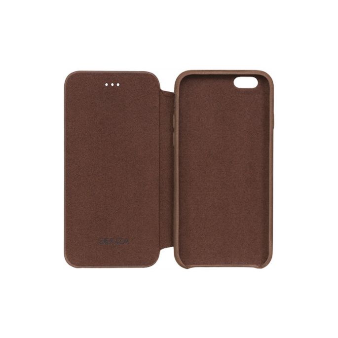 Senza Raw Skinny Leather Booklet Apple iPhone 6/6S Chestnut Brown