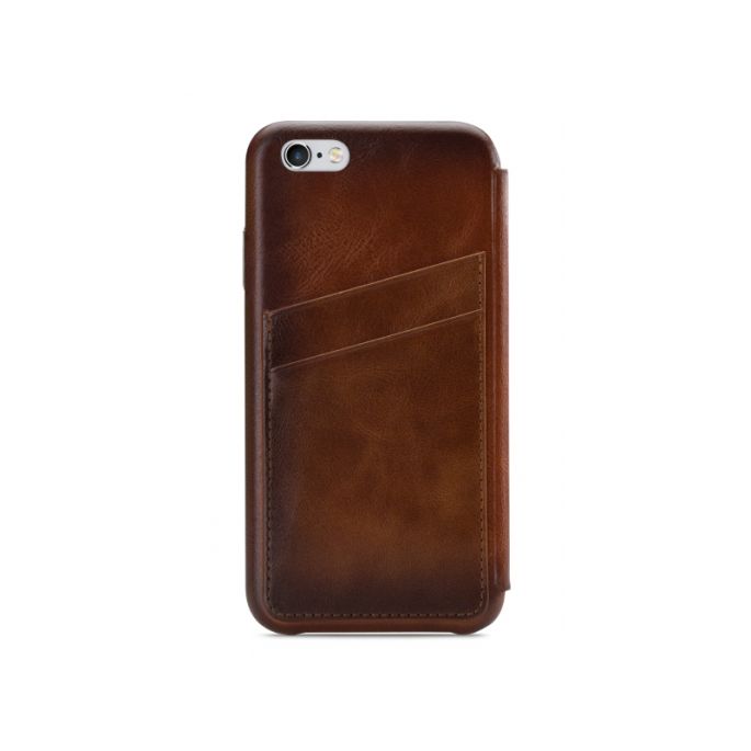 Senza Desire Skinny Leather Wallet Apple iPhone 6/6S Burned Cognac