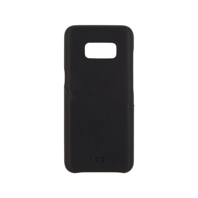 Senza Pure Leather Cover with Card Slot Samsung Galaxy S8+ Deep Black