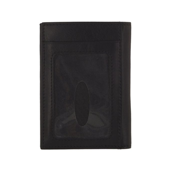 Senza Pure Leather Card Holder Deep Black
