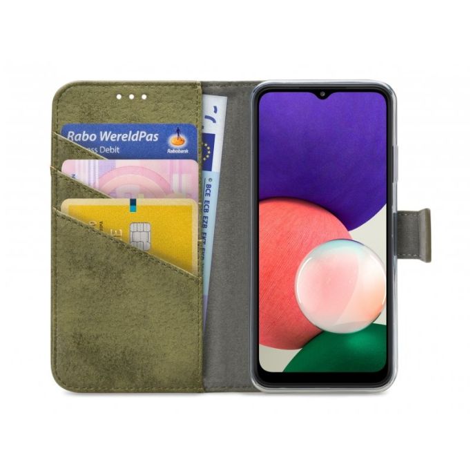My Style Flex Book Case voor Samsung Galaxy A22 5G - Groen