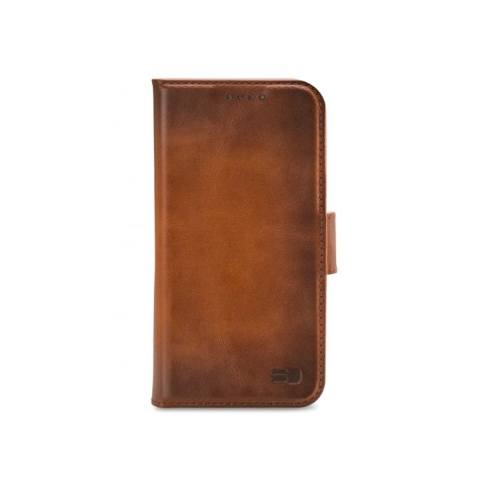 Senza Desire Lederen Wallet Apple iPhone 13 Mini - Bruin