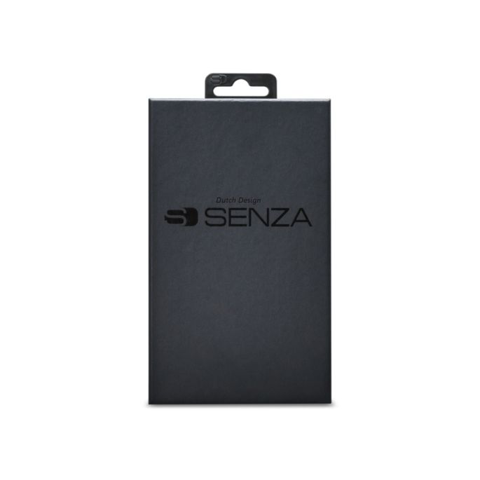 Senza Pure Lederen Cover met Card Slot Apple iPhone 13 Mini - Zwart