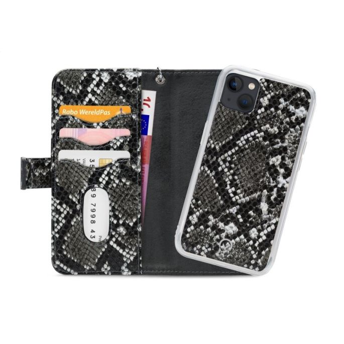Mobilize Magnet Zipper Case 2in1 Apple iPhone 13 - Zwart/Snake