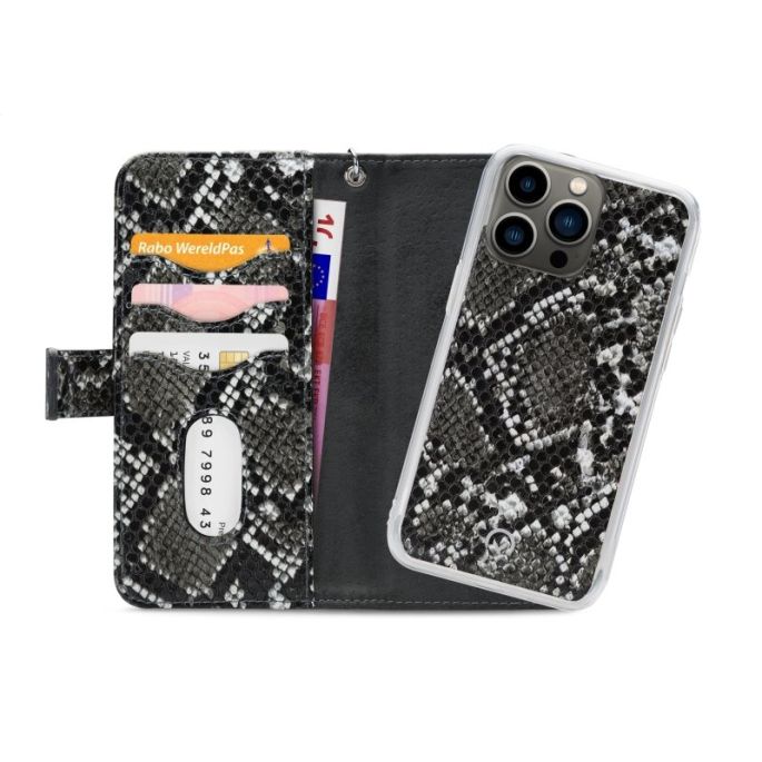 Mobilize Magnet Zipper Case 2in1 Apple iPhone 13 Pro - Zwart/Snake
