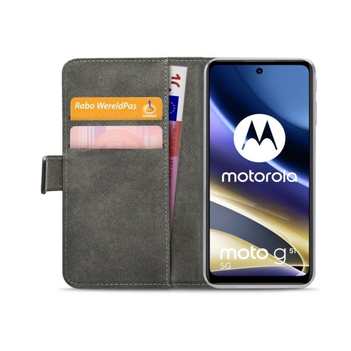 Mobilize Classic Gelly Book Case Motorola Moto G51 5G - Zwart