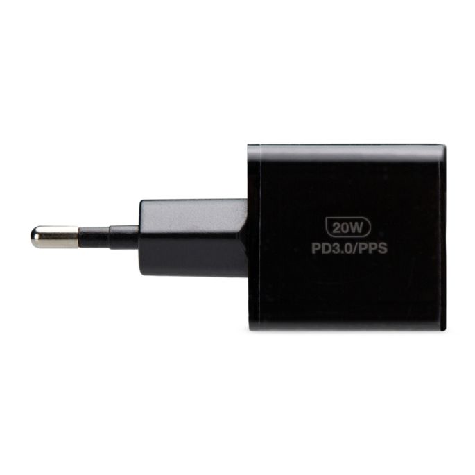 Mobilize USB-C Lader 20W met PD + MFi Lightning Nylon Kabel 1.2m - Zwart
