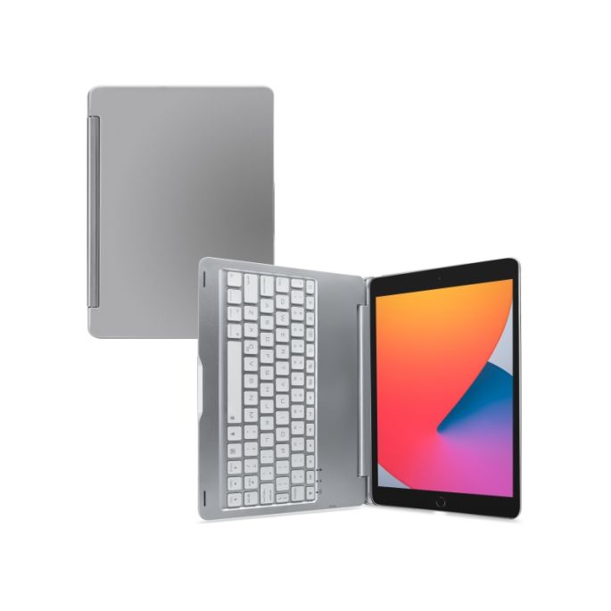 Mobilize Aluminium Bluetooth Keyboard Case voor Apple iPad 10.2 (2020)/Air 10.5/Pro 10.5 - Zilver