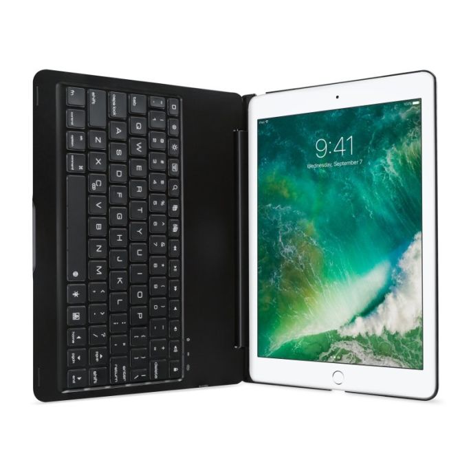 Mobilize Aluminium Bluetooth Keyboard Case voor Apple iPad 9.7 2017/2018 - Zwart