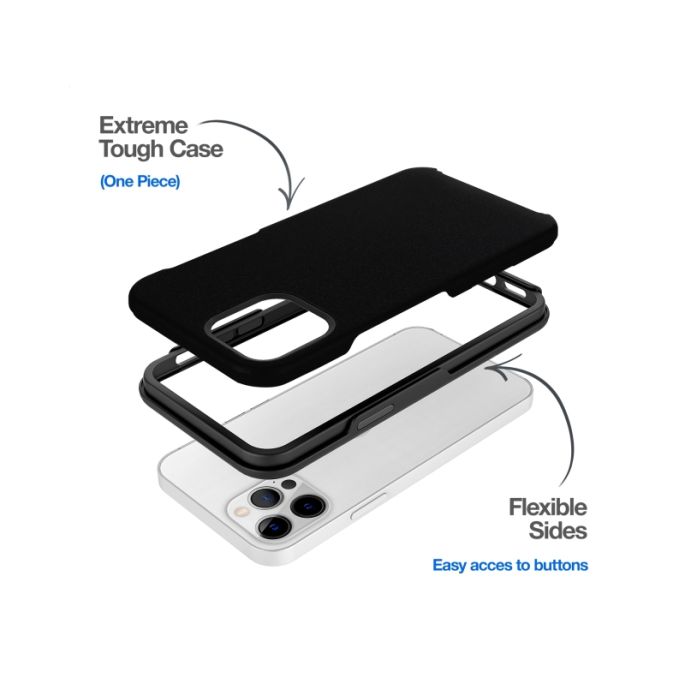 Mobilize Extreme Tough Case Apple iPhone 6/6s/7/8/SE (2020/2022) - Zwart