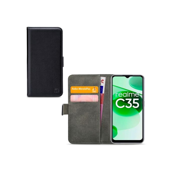 Mobilize Classic Gelly Wallet Book Case realme C35/Narzo 50A Prime Black