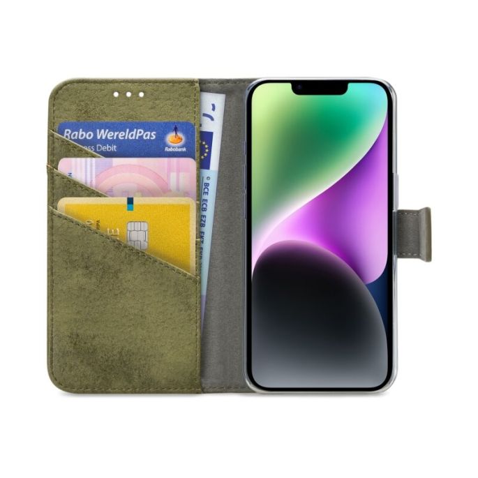 My Style Flex Wallet for Apple iPhone 14 Olive