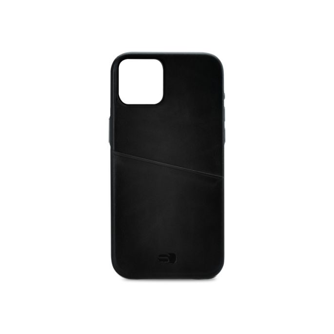Senza Pure Lederen Cover met Card Slot Apple iPhone 14 - Zwart