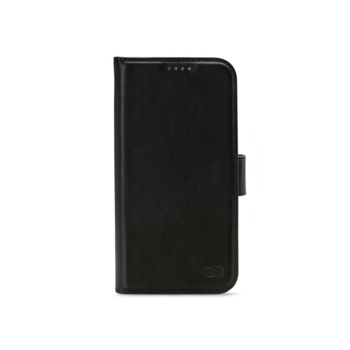 Senza Pure Lederen Wallet Apple iPhone 14 - Zwart