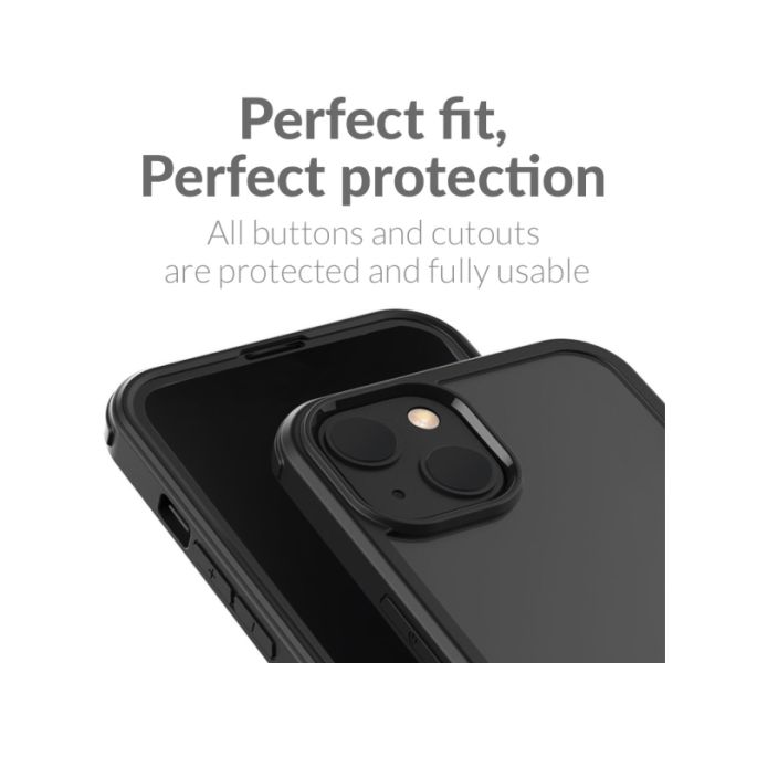 Mobilize Tempered Glass 360 Protection Case Apple iPhone 14 Plus Black