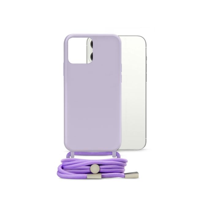 Mobilize Lanyard Gelly Case for Apple iPhone 13 Pro Max Pastel Purple