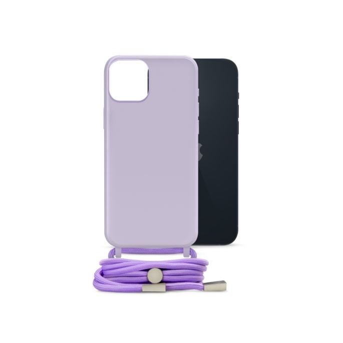 Mobilize Lanyard Gelly Case for Apple iPhone 14 Plus Pastel Purple