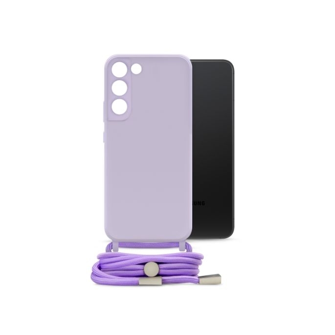 Mobilize Lanyard Gelly Case for Samsung Galaxy S22 5G Pastel Purple