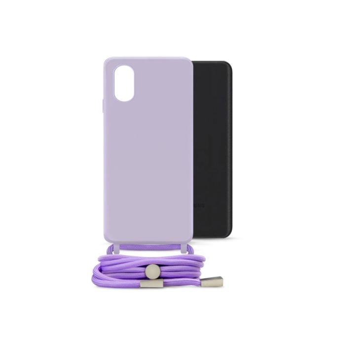 Mobilize Lanyard Gelly Case for Samsung Galaxy A03 Pastel Purple