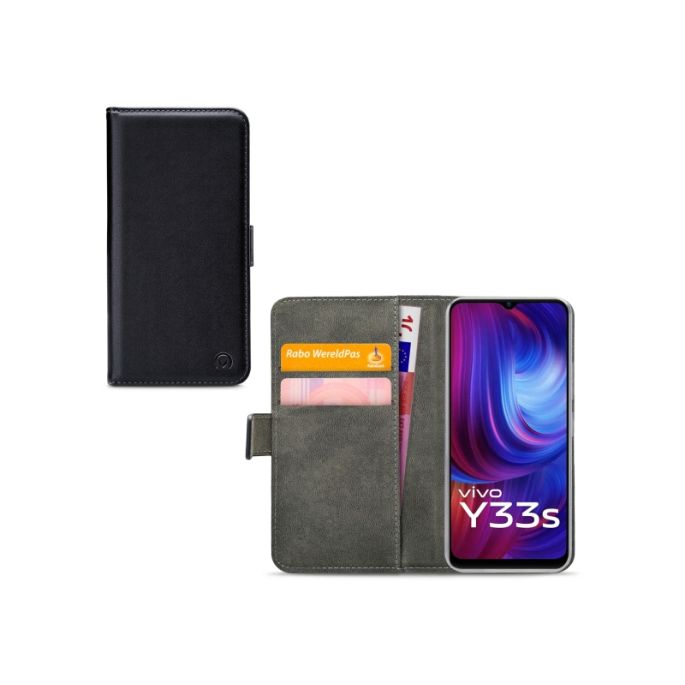 Mobilize Classic Gelly Wallet Book Case vivo Y33s Black