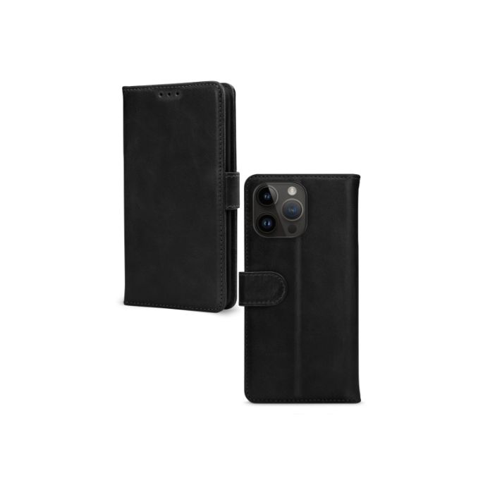 Mobilize Leather Wallet Apple iPhone 14 Pro Max Black