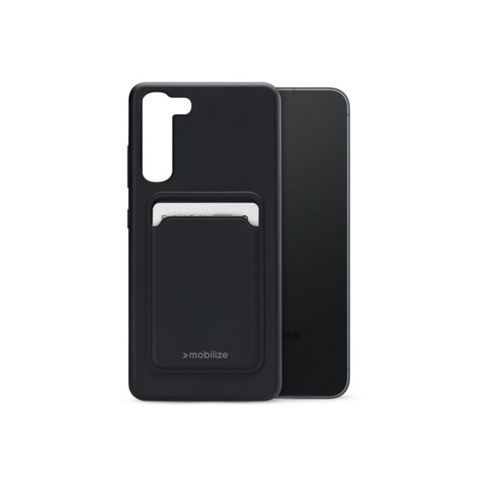 Mobilize Rubber Gelly Card Case Samsung Galaxy S23+ 5G Matt Black