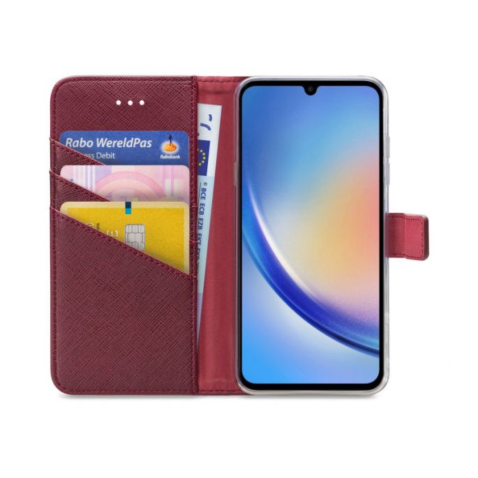 My Style Flex Wallet for Samsung Galaxy A34 5G Bordeaux