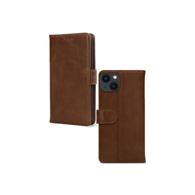 Mobilize Leather Wallet Apple iPhone 13 Mini Brown