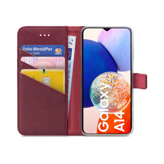 My Style Flex Wallet for Samsung Galaxy A14 4G Bordeaux