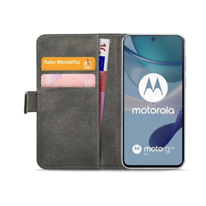 Mobilize Classic Gelly Wallet Book Case Motorola Moto G53 5G Black