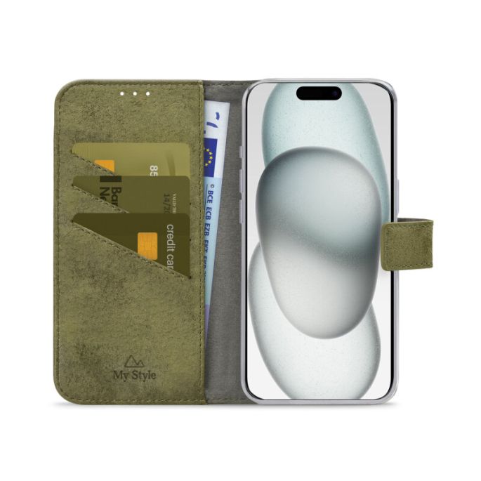 My Style Flex Wallet for Apple iPhone 13/14/15 Olive