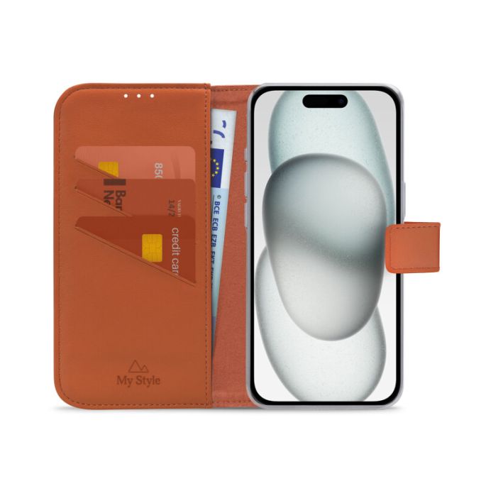 My Style Flex Wallet for Apple iPhone 15 Rust Red