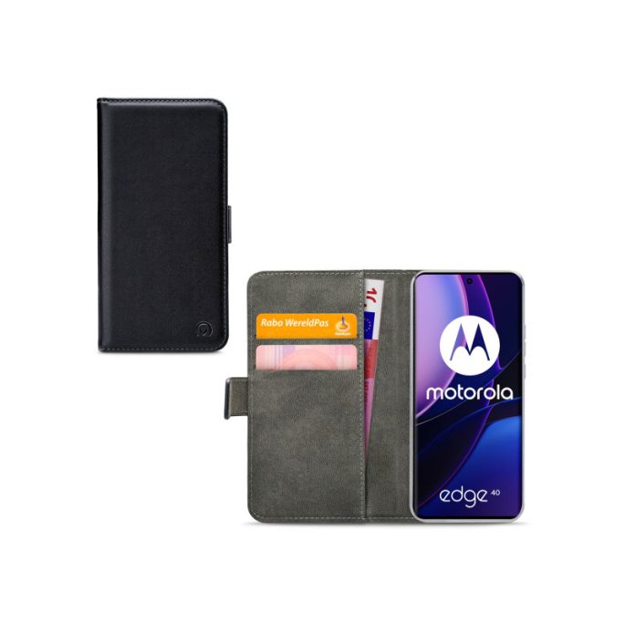 Mobilize Classic Gelly Wallet Book Case Motorola Edge 40 Black