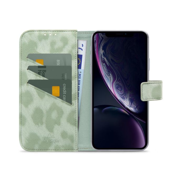 My Style Flex Wallet for Apple iPhone XR/11 Green Leopard