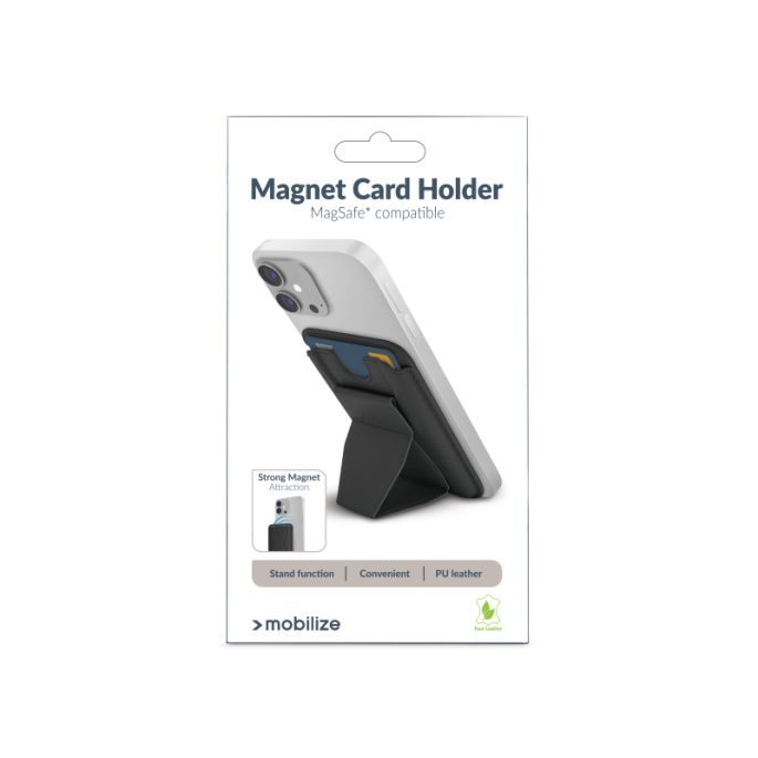 Mobilize Magsafe Compatible Magnet Card Holder Black