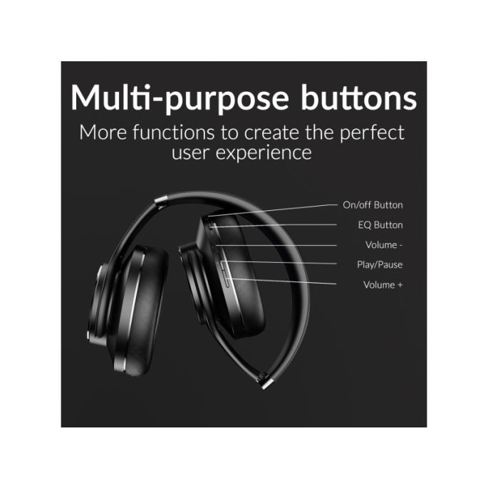 Mobilize Bluetooth Headphone with Speaker Function Black (5+1 Gratis)