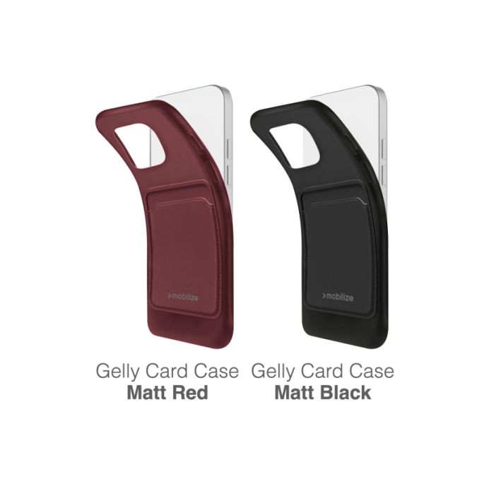 Mobilize Rubber Gelly Card Case Samsung Galaxy S24 5G Matt Black