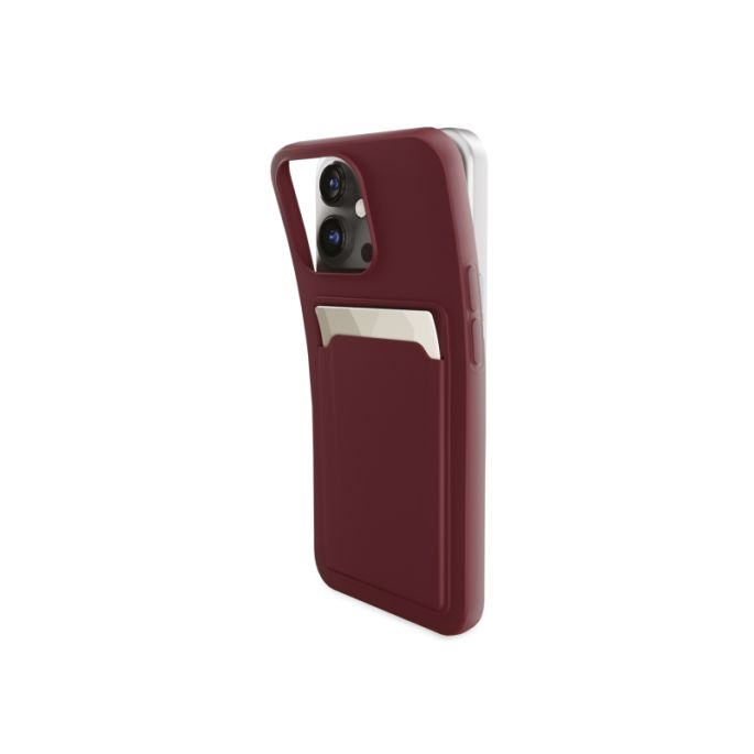 Mobilize Rubber Gelly Card Case Samsung Galaxy A15 4G/5G Matt Bordeaux