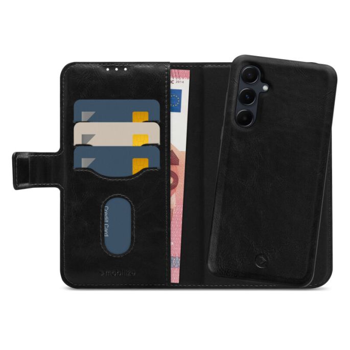 Mobilize 2in1 Magnet Gelly Wallet Case Samsung Galaxy A55 5G Black