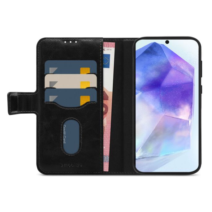 Mobilize 2in1 Magnet Gelly Wallet Case Samsung Galaxy A55 5G Black